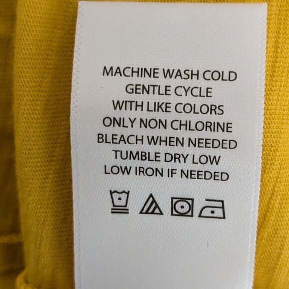 THE PIONEER WOMAN, NWT Yellow Tiered Puff Sleeve Knit Peasant Boho Top; Size M - Picture 5 of 6